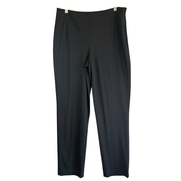 ELEMENTE CLEMENTE Side Zip Flat Front Pants Polyester Spandex Black Size 2 US 8 - Picture 12 of 12